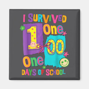 I Survived 100th Days Of School Students Teachers  Magnet