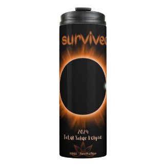 I Survived 2024 Solar Eclipse Thermal Tumbler