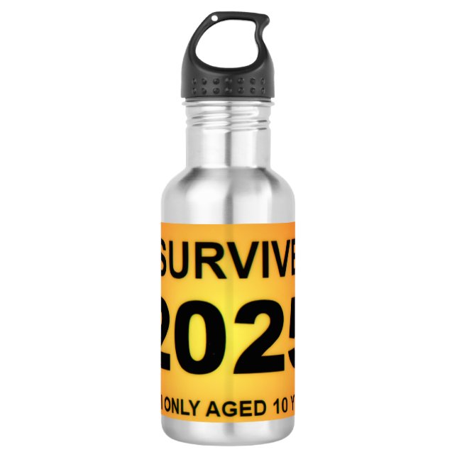 I Survived 2025  532 Ml Water Bottle (Front)