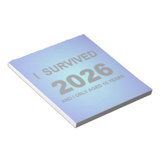 I Survived 2026 Notepad