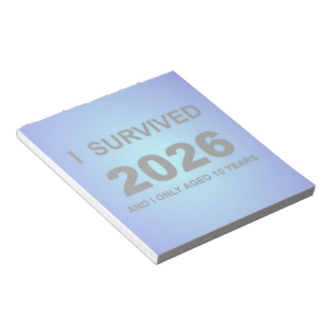 I Survived 2026 Notepad (Angled)