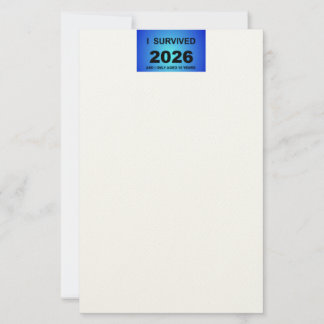 I Survived 2026 Stationery