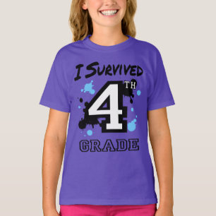 I Survived 4th Grade Girls T-Shirt