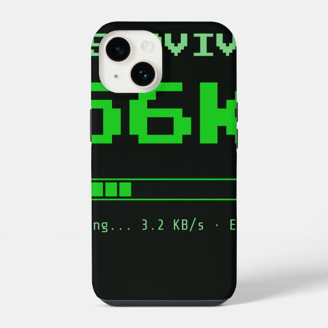 I Survived 56K Phone Case (Back)