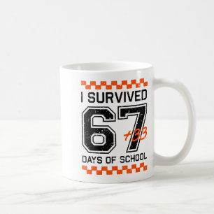 I Survived 67 + 33 Days Of School 100th Day Math S Coffee Mug