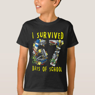I Survived 67 + 33 Days Of School 100th Day Math T T-Shirt