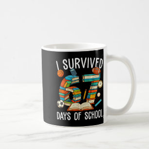 I Survived 67 Day Of School Funny Kids Boys Six Se Coffee Mug