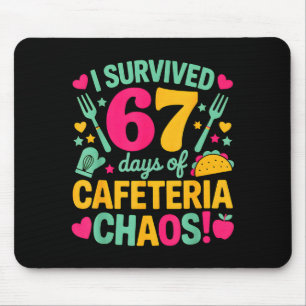 I Survived 67 Days Of Cafeteria Chaos Cute Food Lu Mouse Pad