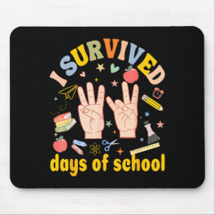 I Survived 67 Days Of School American Sign Languag Mouse Pad