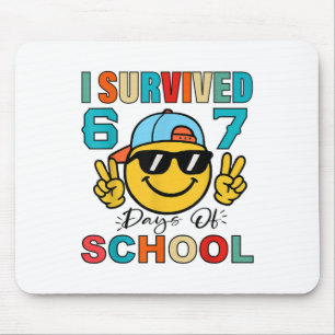 I Survived 67 Days Of School Funny 67 Meme Student Mouse Pad
