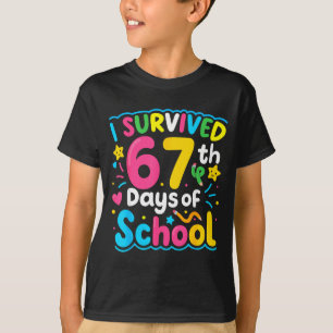 I Survived 67 Days Of School Funny 67 Meme Student T-Shirt
