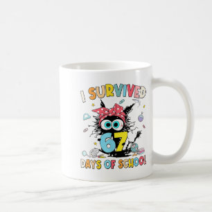 I Survived 67 Days Of School Funny 67 Meme Teacher Coffee Mug