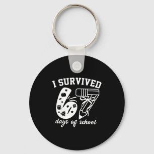 I Survived 67 Days Of School Funny 67 Meme Teacher Key Ring