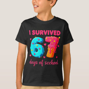 I Survived 67 Days Of School Funny 67 Meme Teacher T-Shirt