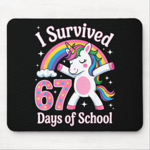 I Survived 67 Days Of School Funny 67 Teachers Kid Mouse Pad
