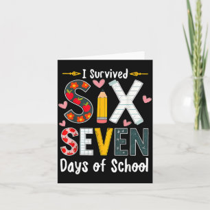 I Survived 67 Days Of School Funny 67 Teachers Stu Card