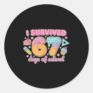 I Survived 67 Days Of School Funny 67 Teachers Stu Classic Round Sticker