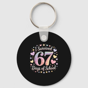 I Survived 67 Days Of School Funny 67 Teachers Stu Key Ring
