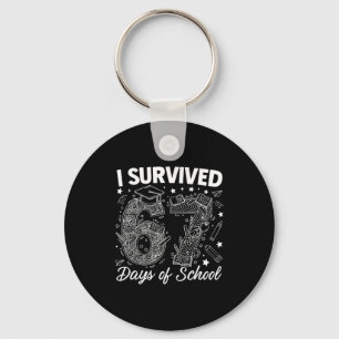 I Survived 67 Days Of School Funny 67 Teachers Stu Key Ring