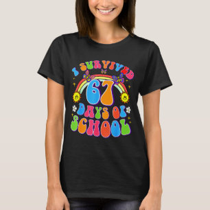 I Survived 67 Days Of School Funny 67 Teachers Stu T-Shirt
