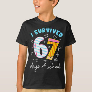 I Survived 67 Days Of School Funny 67 Teachers Stu T-Shirt