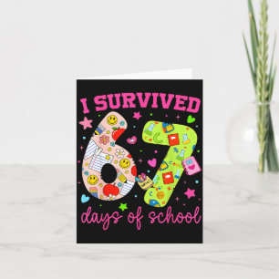 I Survived 67 Days Of School Funny Camouflage Boy Card