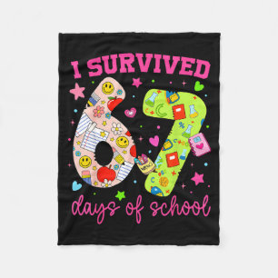 I Survived 67 Days Of School Funny Camouflage Boy Fleece Blanket