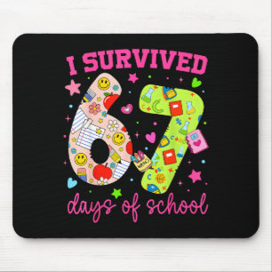 I Survived 67 Days Of School Funny Camouflage Boy  Mouse Pad