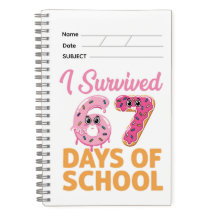 I Survived 67 Days of School Funny Donut 