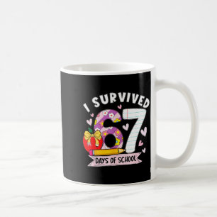 I Survived 67 Days Of School Funny Leopard Student Coffee Mug