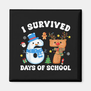 I Survived 67 Days Of School Funny Meme Six Seven  Magnet