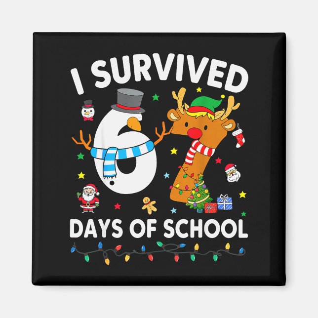 I Survived 67 Days Of School Funny Meme Six Seven  Magnet (Front)
