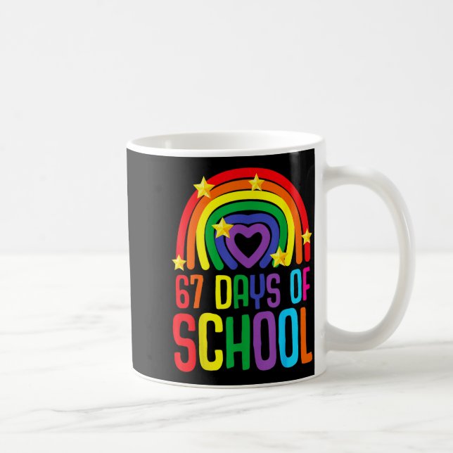 I Survived 67 Days Of School Funny Meme Student Te Coffee Mug (Right)