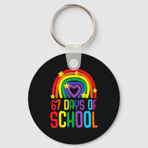 I Survived 67 Days Of School Funny Meme Student Te Key Ring