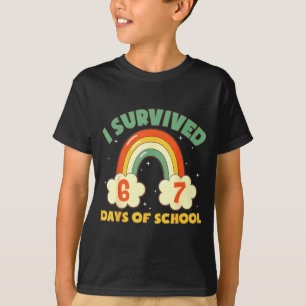 I Survived 67 Days Of School Funny Meme Student Te T-Shirt