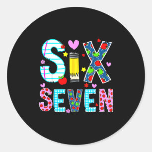 I Survived 67 Days Of School Funny Meme Teacher St Classic Round Sticker