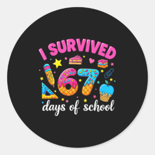 I Survived 67 Days Of School Funny Meme Teacher St Classic Round Sticker