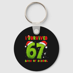I Survived 67 Days Of School Funny Meme Teacher St Key Ring