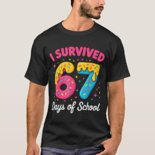 I Survived 67 Days Of School Funny Meme Teacher St T-Shirt