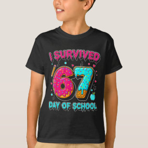 I Survived 67 Days Of School Funny Meme Teacher St T-Shirt