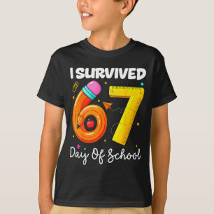 I Survived 67 Days Of School Funny Meme Teacher St T-Shirt
