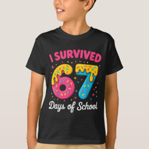 I Survived 67 Days Of School Funny Meme Teacher St T-Shirt
