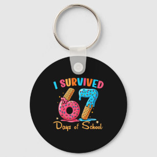 I Survived 67 Days Of School Funny Six Seven Meme  Key Ring
