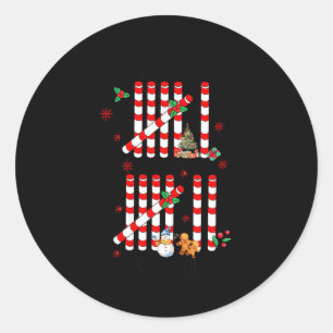 I Survived 67 Days Of School Funny Six Seven Xmas  Classic Round Sticker