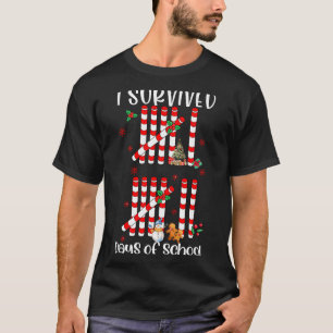 I Survived 67 Days Of School Funny Six Seven Xmas T-Shirt