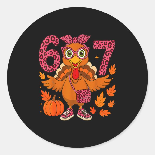 I Survived 67 Days Of School - Funny Teachers Stud Classic Round Sticker (Front)