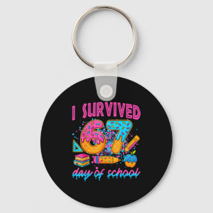 I Survived 67 Days Of School Ice Cream Drip Six Se Key Ring