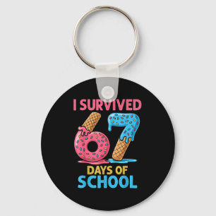 I Survived 67 Days Of School Ice Cream Six Seven T Key Ring