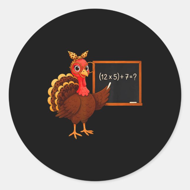 I Survived 67 Days Of School Six Seven 90s Turkey  Classic Round Sticker (Front)