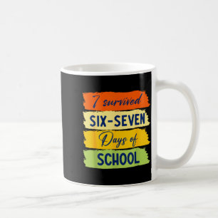 I Survived 67 Days Of School Six Seven Meme Studen Coffee Mug